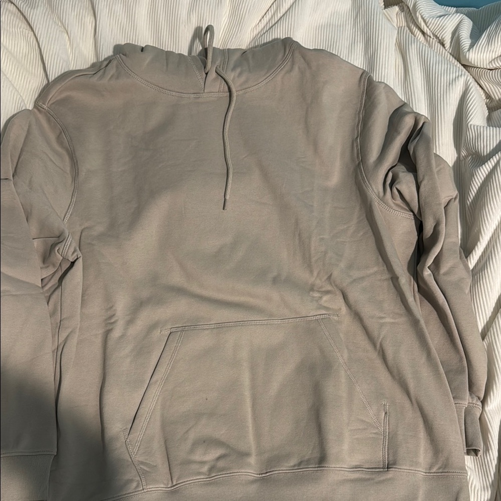 NWT H&M men beige/stone Relaxed Fit hoodie